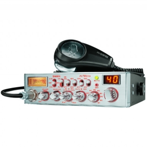 uniden PC-78 Elite Mobile CB Radio with orange backlit knobs and faceplate